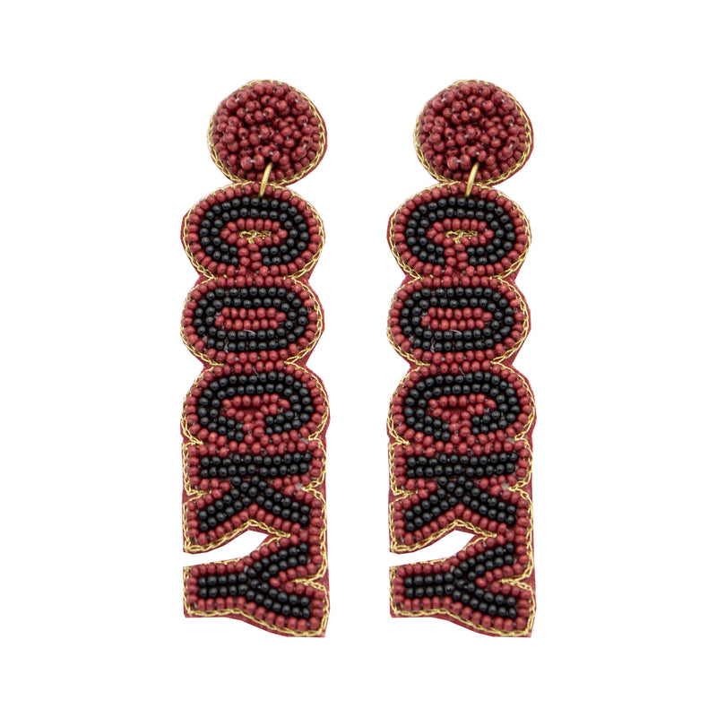 Collegiate Beaded Earrings - University of South Carolina