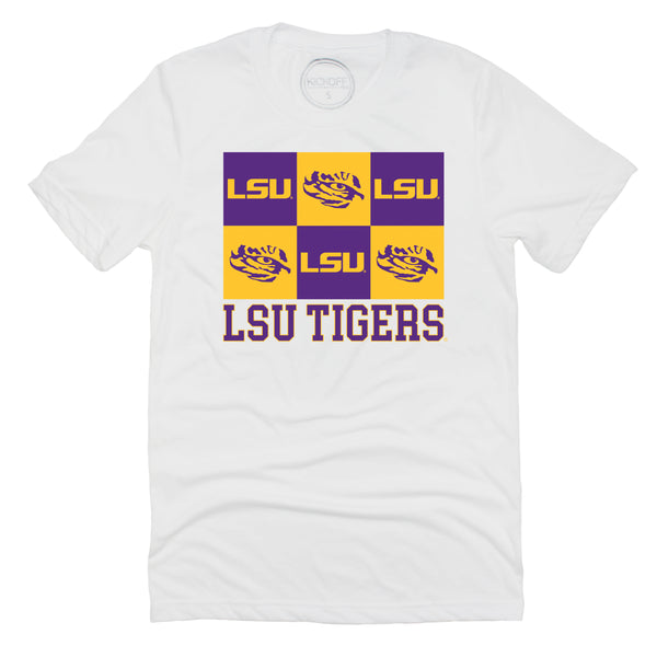 Capri Design Fsu Gridiron Tee- Louisiana State University – Capri Designs x Kickoff Couture