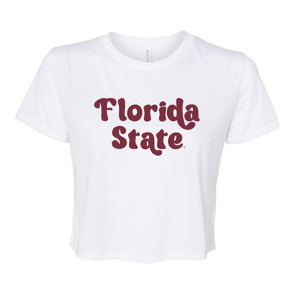 Pep Rally Crop Short Sleeve T-shirt in Florida State University