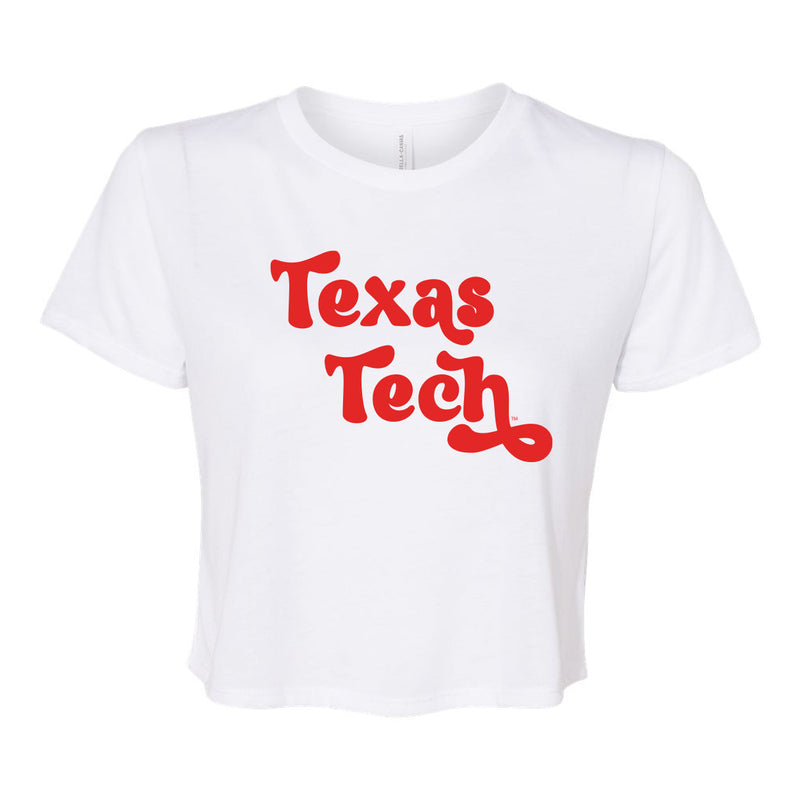 Pep Rally Crop Short Sleeve T-shirt in Texas Tech University