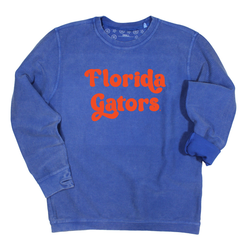 Pep Rally Crewneck Corded Fleece in University of Florida