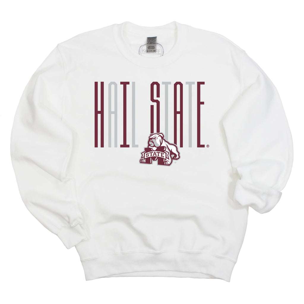 Goal Post Crewneck Fleece in Mississippi State University