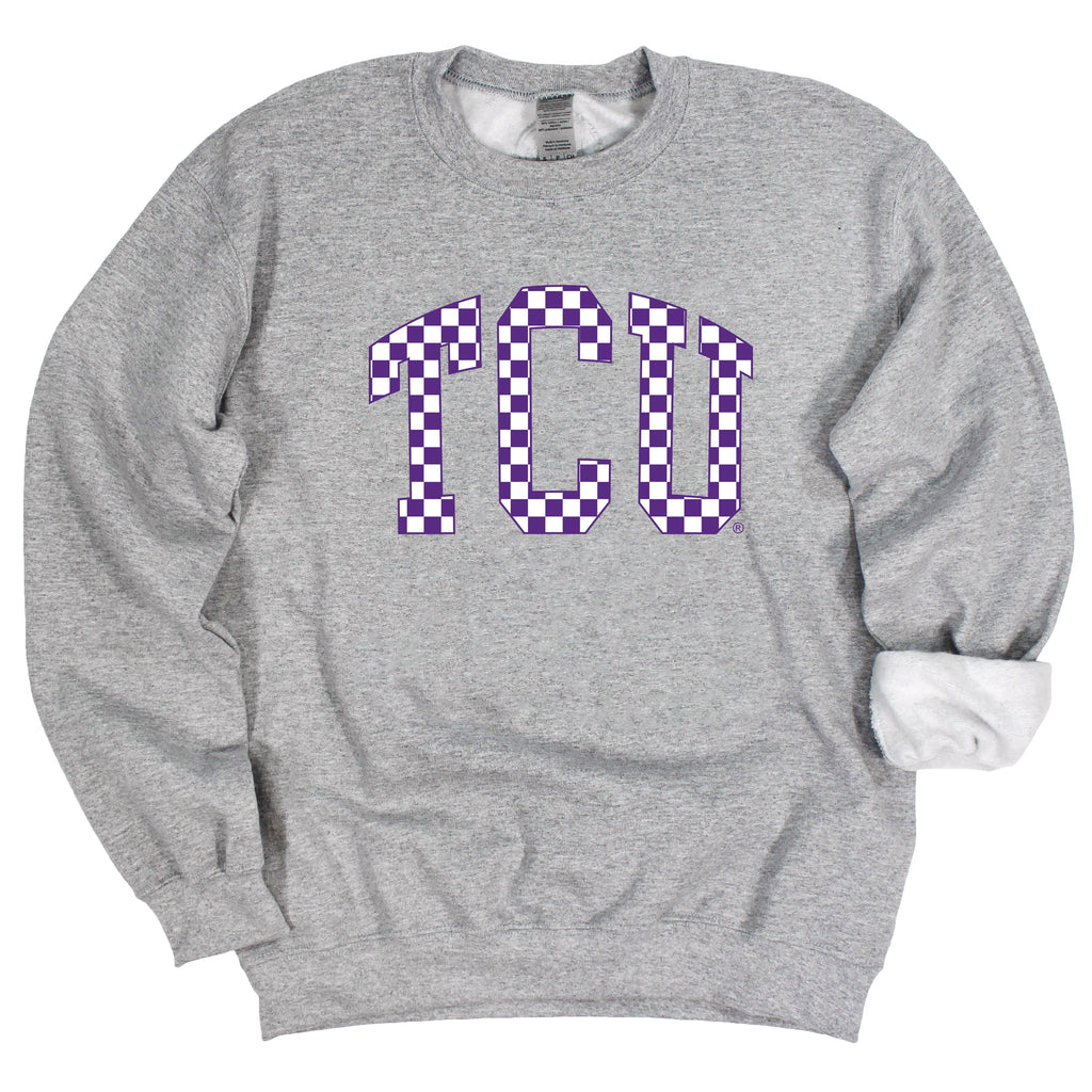 Press Box Crewneck Fleece in Texas Christian University