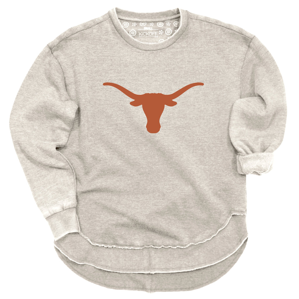 Endzone Poncho Fleece Crew in University of Texas