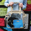 Carryall Tote - Tan and Clear