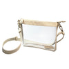 Small Crossbody - Tan and Clear
