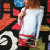 Large Crossbody - Crimson and Clear