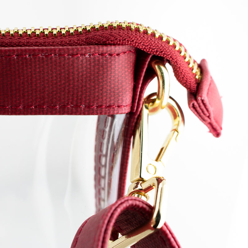 Large Crossbody - Crimson and Clear