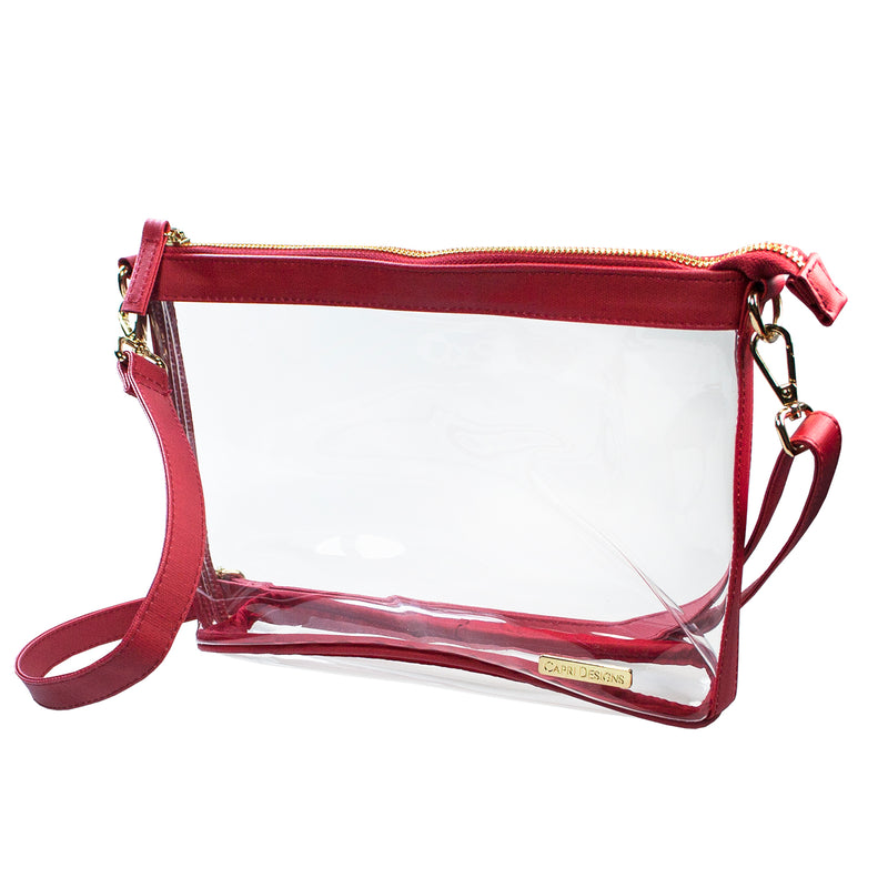 Large Crossbody - Crimson and Clear