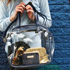 Carryall Tote - Navy and Clear