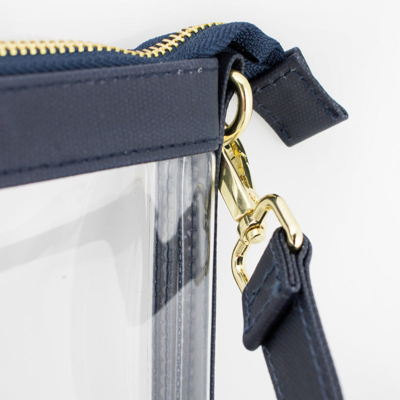 Small Crossbody - Navy and Clear