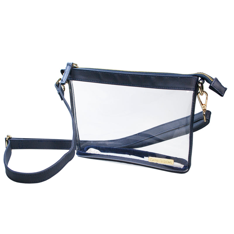 Small Crossbody - Navy and Clear