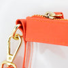 Large Crossbody - Orange and Clear