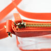 Small Crossbody - Orange and Clear