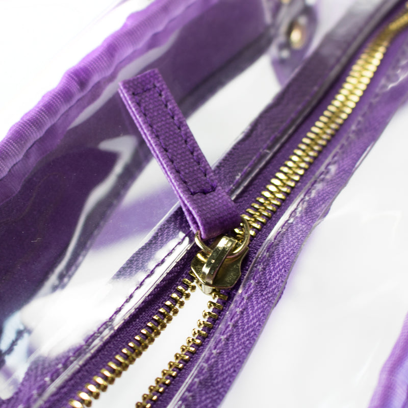 Carryall Tote - Purple and Clear