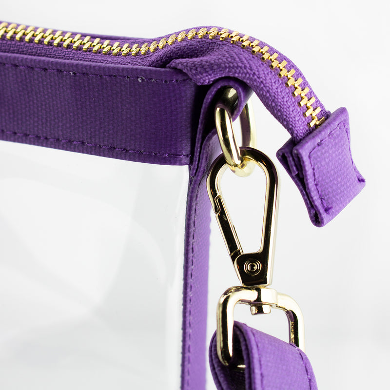 Small Crossbody - Purple and Clear