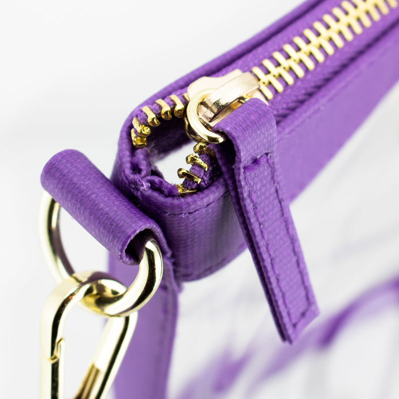 Small Crossbody - Purple and Clear