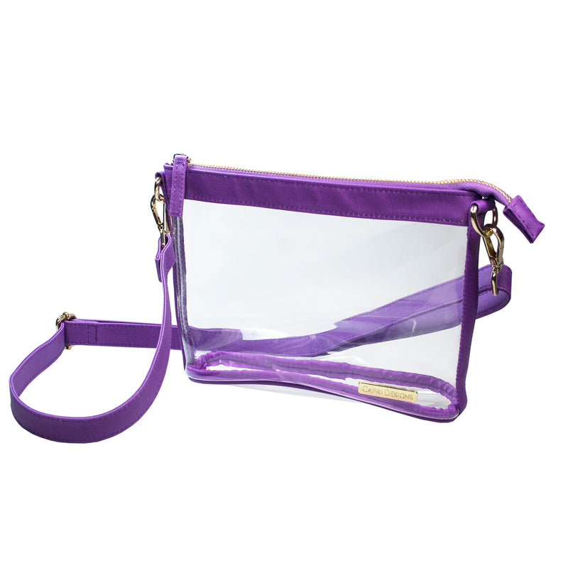Small Crossbody - Purple and Clear