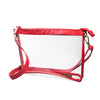 Large Crossbody - Red and Clear