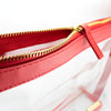 Large Crossbody - Red and Clear