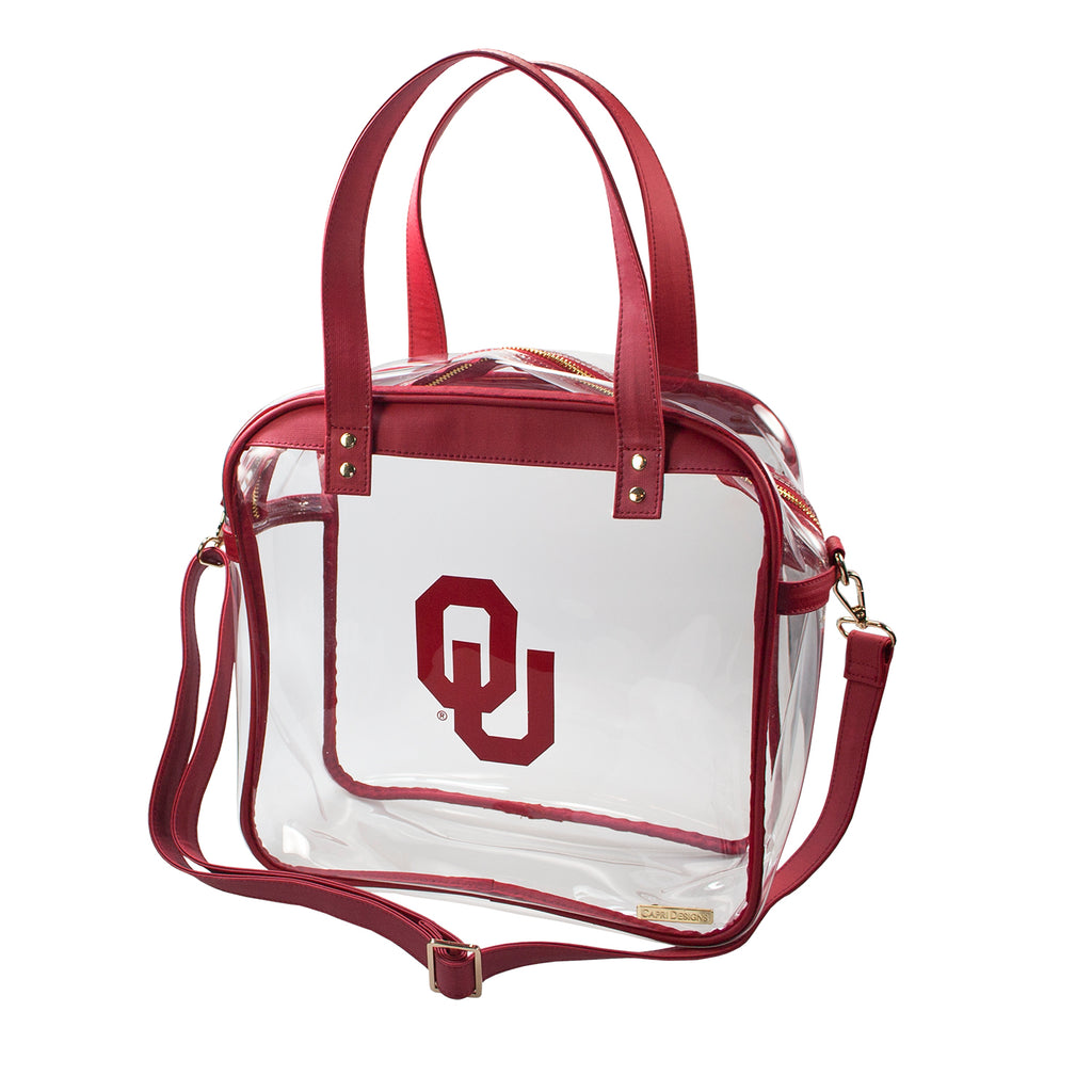 University Of Oklahoma - Beaded Purse Strap – Clear Stadium Bags by Capri  Designs