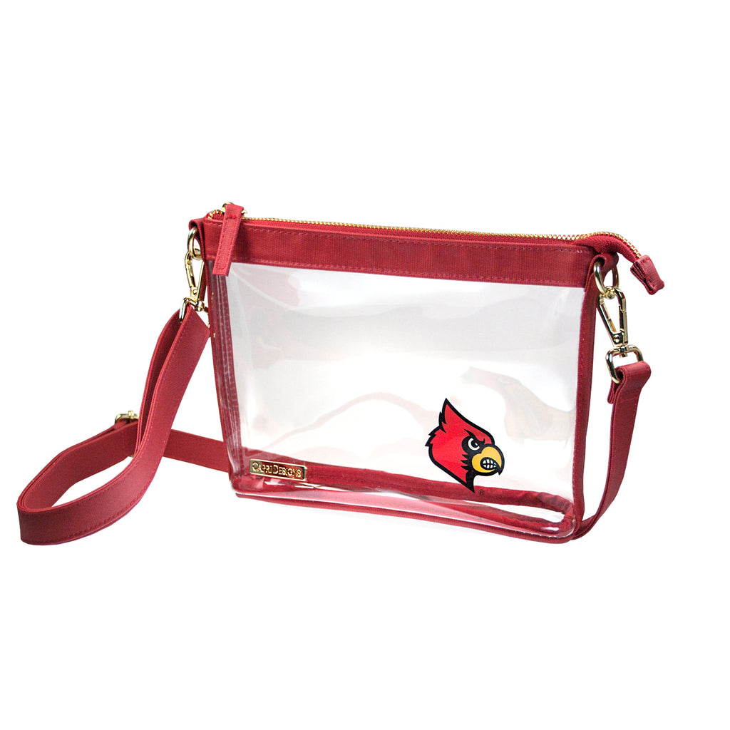 MLB Louisville Cardinals Clear Carryall Crossbody Bag 