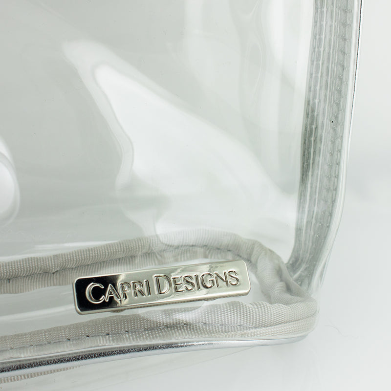 Small Crossbody - Silver and Clear