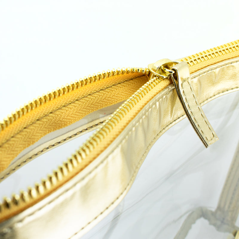 Small Crossbody - Gold and Clear