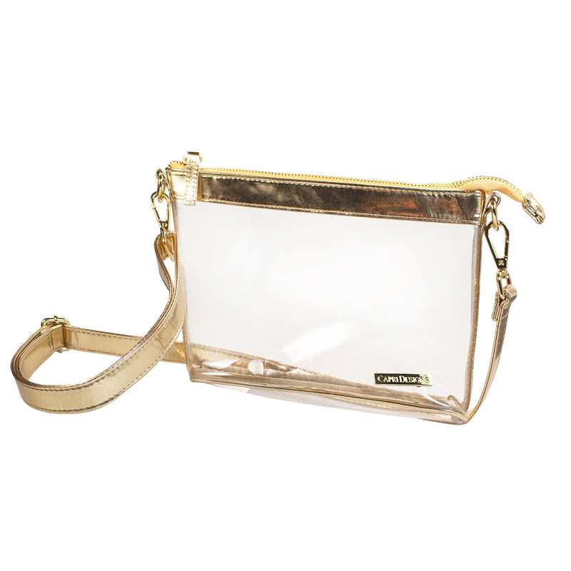 Small Crossbody - Gold and Clear