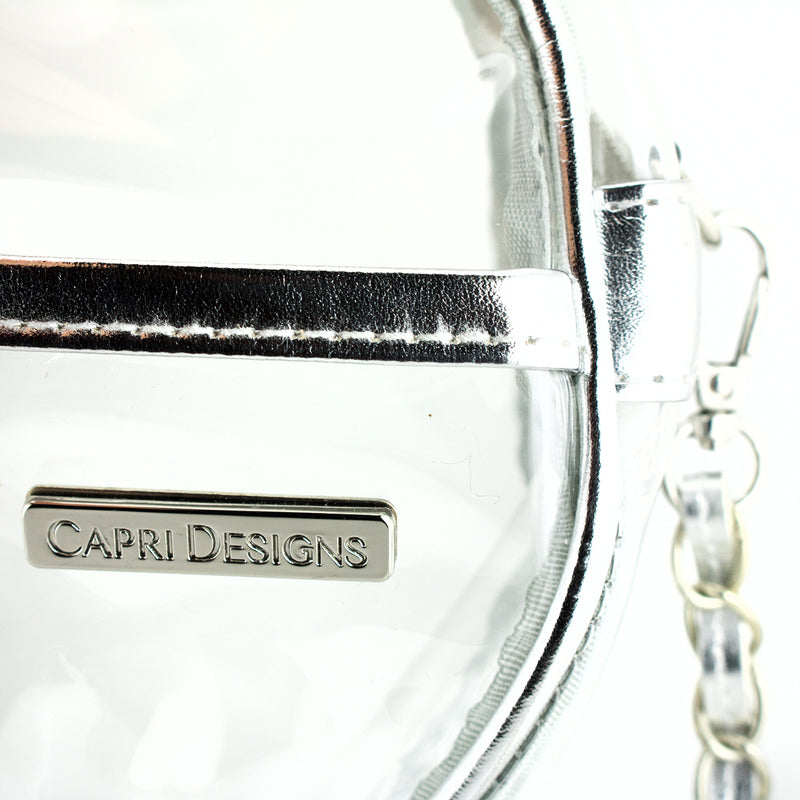 Canteen Crossbody - Silver and Clear