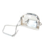 Half Moon Crossbody - Silver and Clear