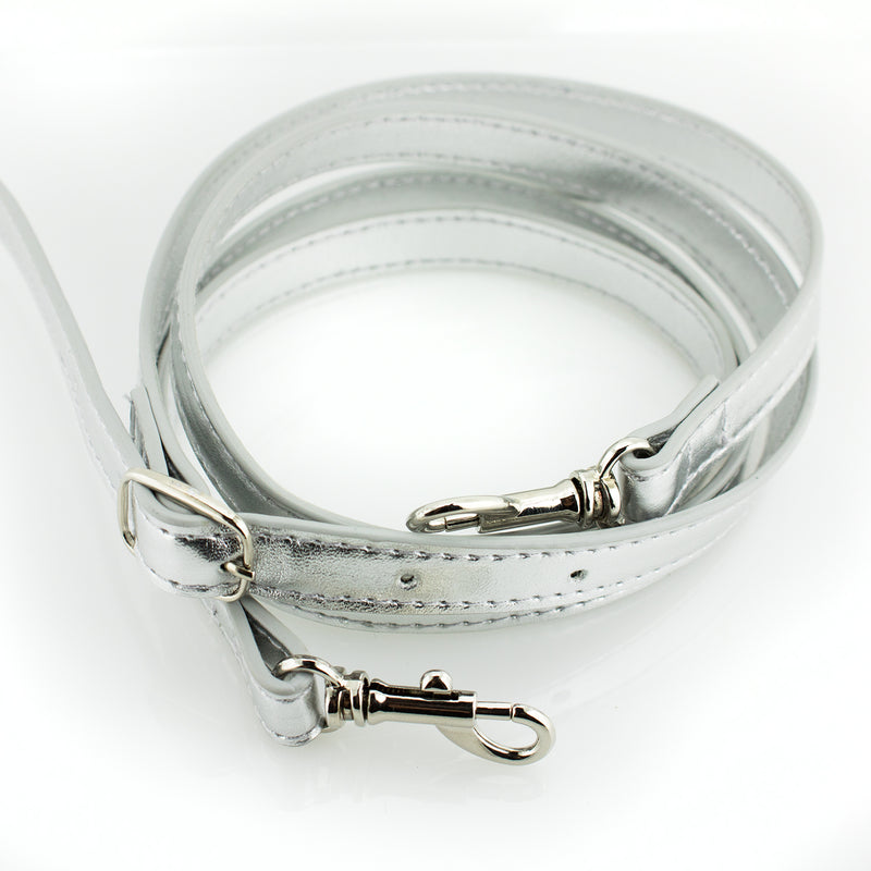 Half Moon Crossbody - Silver and Clear
