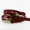 Half Moon Crossbody - Maroon and Clear