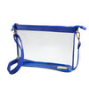 Large Crossbody - Royal Blue and Clear