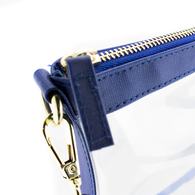 Small Crossbody - Royal Blue and Clear