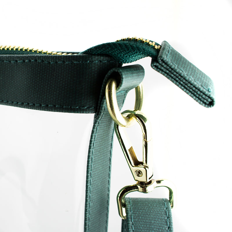 Small Crossbody - Green and Clear