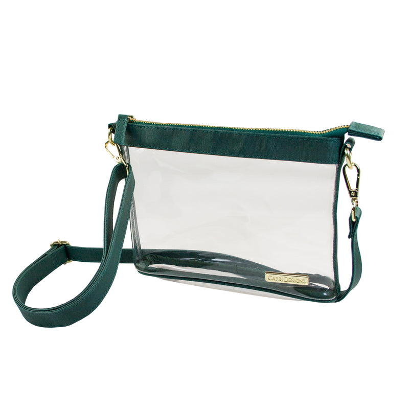 Small Crossbody - Green and Clear