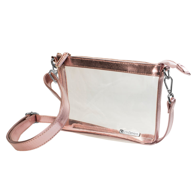 Small Crossbody - Rose Gold and Clear