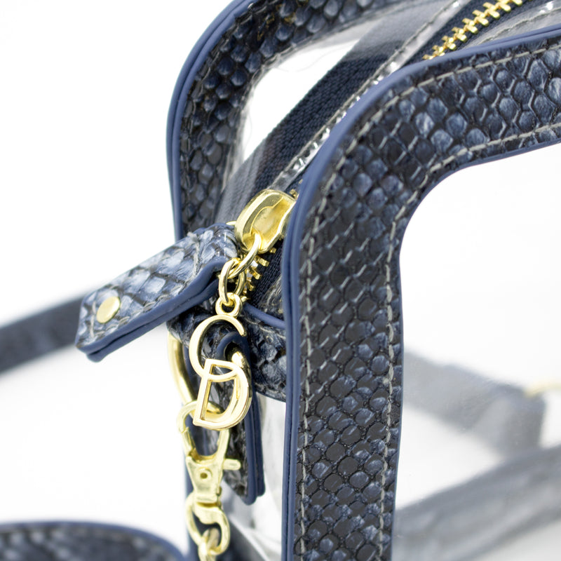 Camera Crossbody - Clear Bag with Midnight Accents