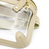 Belt Bag - Clear Bag with Tan and Gold Accents