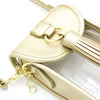 Cell Phone Crossbody - Clear Bag with Gold Accents