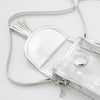 Cell Phone Crossbody - Clear Bag with Silver Accents