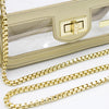 Convertible Crossbody - Clear Bag with Gold Accents