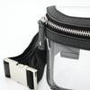 Belt Bag - Clear Bag with Cool Gray and Silver Accents