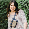 Belt Bag - Clear Bag with Navy and Gold Accents