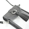 Cell Phone Crossbody - Clear Bag with Cool Gray and Silver Accents