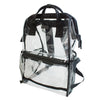 Hinge Top Clear Backpack - Black