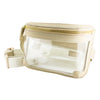 Belt Bag - Clear Bag with Tan and Gold Accents