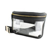 Belt Bag - Clear Bag with Black and Gold Accents