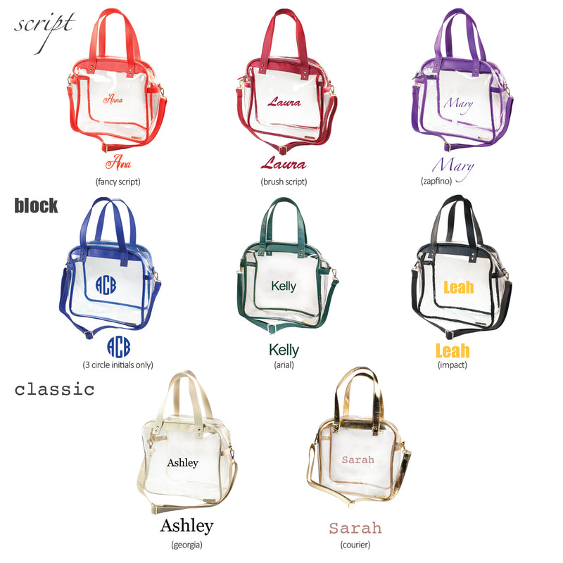 Carryall Tote - Gold and Clear